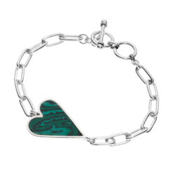 Picasso Sterling Silver and Malachite Bracelet