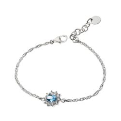 Principessa Sterling Silver and Crystal Bracelet