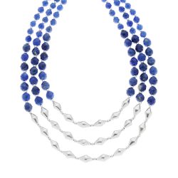 Pucará Sterling Silver and Sodalite Necklace