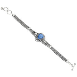 Pukaq Sterling Silver and Sodalite Bracelet