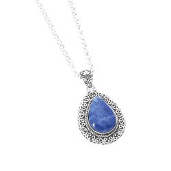 Pukaq Sterling Silver and Sodalite Necklace