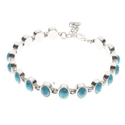 Purificación Sterling Silver and Turquoise Bracelet