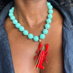 Red Lobster Turquoise Necklace
