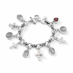 Religiosa Sterling Silver Charm Bracelet