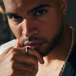 Ronaldinho Men's Sterling Silver and Tiger's Eye Ring