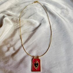 Sacred Fire Heart Necklace