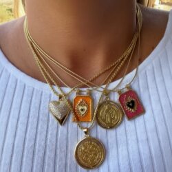 Sacred Fire Heart Necklace