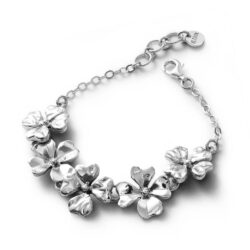 Samba Sterling Silver Flower Bracelet Andes Luxe Samba Sterling Silver Flower Bracelet