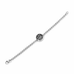 San Judas Men’s Sterling Silver Bead Bracelet Andes Luxe San Judas Men's Sterling Silver Bead Bracelet
