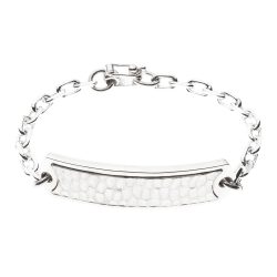 Santorini Men’s Hammered Sterling Silver Bracelet Andes Luxe Santorini Men's Hammered Sterling Silver Bracelet