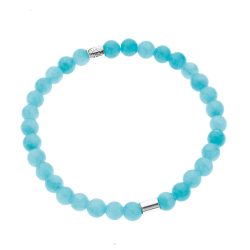 Selva Men’s Sterling Silver and Amazonite Bracelet Andes Luxe Selva Men's Sterling Silver and Amazonite Bracelet