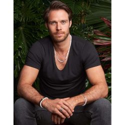 Selva Men’s Sterling Silver and White Onyx Bracelet Andes Luxe Selva Men's Sterling Silver and White Onyx Bracelet