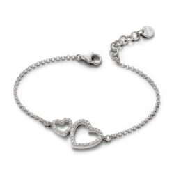Sienna Sterling Silver and Crystal Bracelet Andes Luxe Sienna Sterling Silver and Crystal Bracelet
