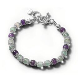 Sintra Sterling Silver and Fluorite Bracelet Andes Luxe Sintra Sterling Silver and Fluorite Bracelet