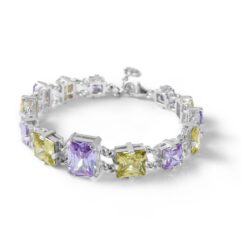Sofía Sterling Silver and Crystal Bracelet