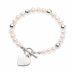 Soleil Grande Sterling Silver and Pearl Bracelet