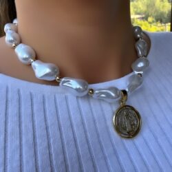 St. Benedict Pearl Protection Necklace