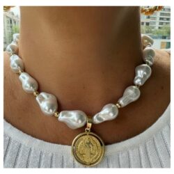 St. Benedict Pearl Protection Necklace