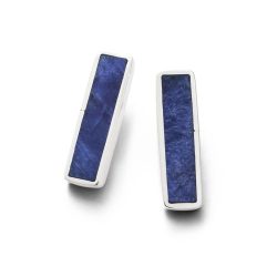 Stefania Sterling Silver and Sodalite Earrings
