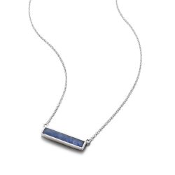 Stefania Sterling Silver and Sodalite Necklace
