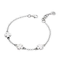 Suerte Sterling Silver Clover Bracelet