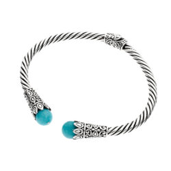 Sullana Sterling Silver and Amazonite Bracelet – Medium