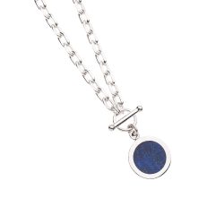 Tendencia Sterling Silver and Lapis Lazuli Necklace
