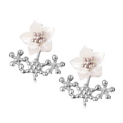 Tika Sterling Silver and Stone Earrings