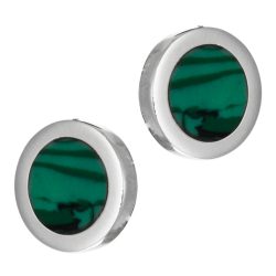 Tolosa Sterling Silver and Malachite Earrings