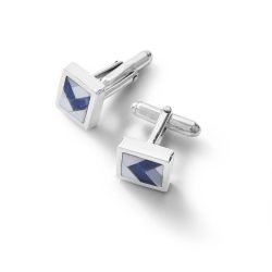 Tramontana Sterling Silver, Mother-of-Pearl and Sodalite Cufflinks