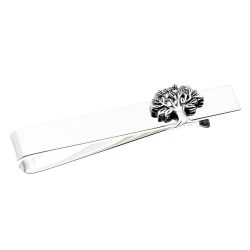 Tree of Life Sterling Silver Tie Clip