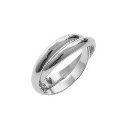Velocity Men's Interlocking Sterling Silver Ring