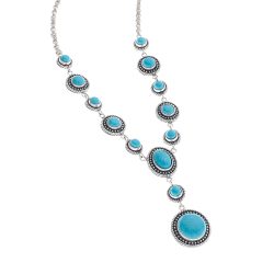 Virú Sterling Silver and Amazonite Necklace