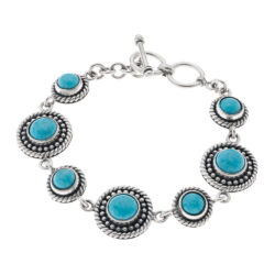 Virú Sterling Silver and Stone Bracelet