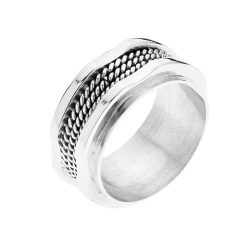 Walid Men's Sterling Silver Ring