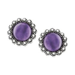 Washington Sterling Silver and Amethyst Earrings