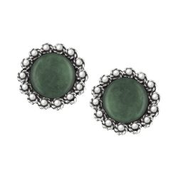 Washington Sterling Silver and Aventurine Earrings