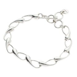 Waves Sterling Silver Bracelet Andes Luxe Waves Sterling Silver Bracelet