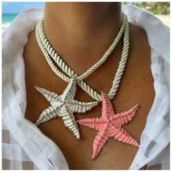White Sea Star Necklace