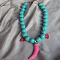 Wild Turquoise Tassel Necklace