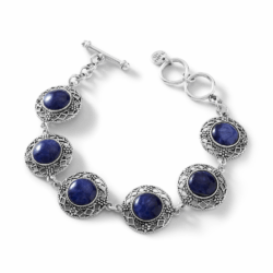 Yaku Sterling Silver and Sodalite Bracelet