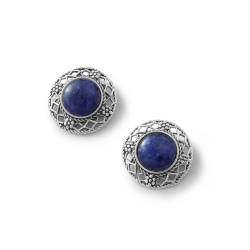 Yaku Sterling Silver and Sodalite Earrings