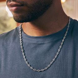 Zinedine Men's Sterling Silver Necklace