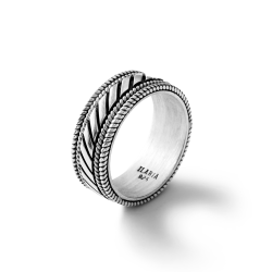 Zinedine Men's Sterling Silver Ring